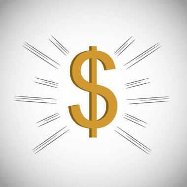 Düz Doları simge vektör