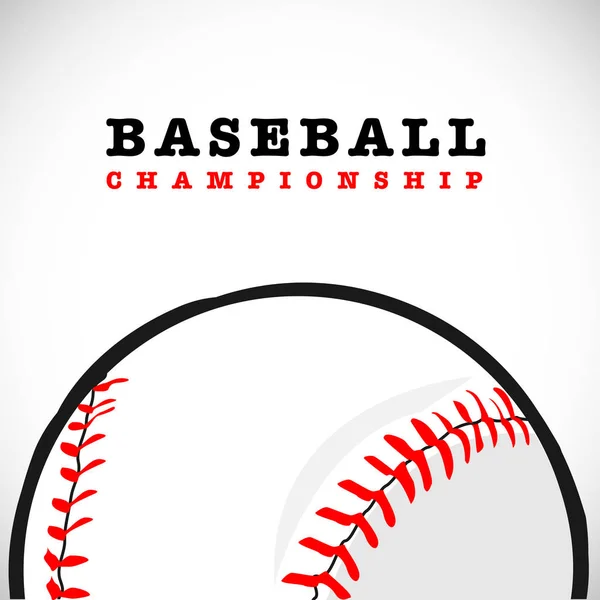 Illustration Vectorielle Conception Baseball — Image vectorielle