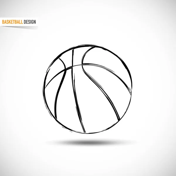 Basketbal Logo Vectorillustratie — Stockvector