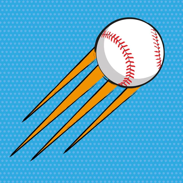 Baseball Comics Poster Hintergrund — Stockvektor