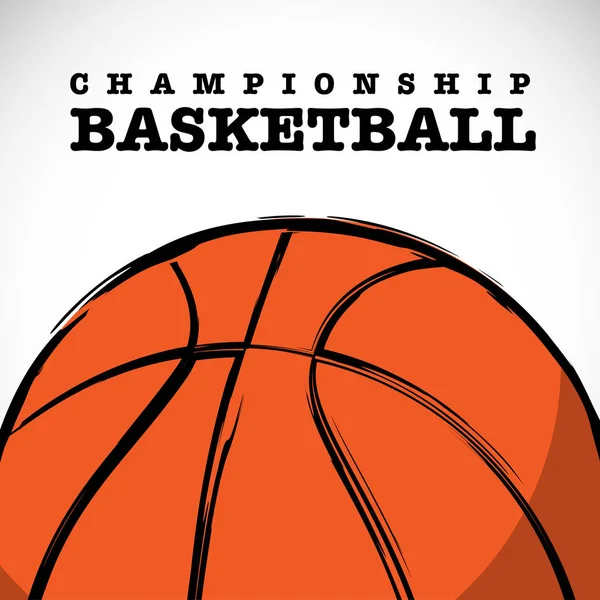 Campeonato Baloncesto Vector Fondo — Vector de stock