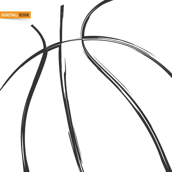 Silhouette Basketball — Stock Vector