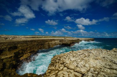Şeytan'ın Köprüsü defne - Karayip tropik deniz - Antigua ve Barbuda.