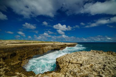 Şeytan'ın Köprüsü defne - Karayip tropik deniz - Antigua ve Barbuda.