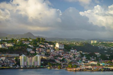 Şehir ve sahil Fort-De-France, Martinique