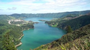 Lagoa Sete Cidades lakes on Sao Miguel island