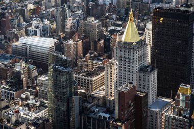 Manhattan Midtown binaları üst görünüm. New York