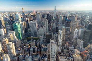 New York şehir silüetinin havadan görünümü, Manhattan