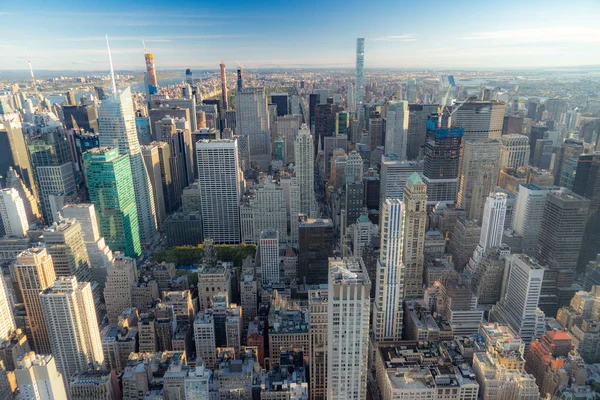 New York şehir silüetinin havadan görünümü, Manhattan