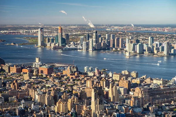 New York şehir silüetinin havadan görünümü, Manhattan