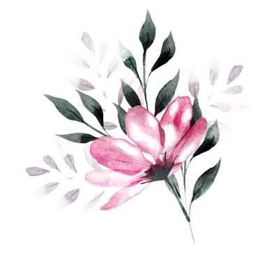 Arka plan ile soyut çiçek