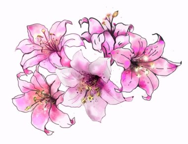 Arka plan ile soyut çiçek