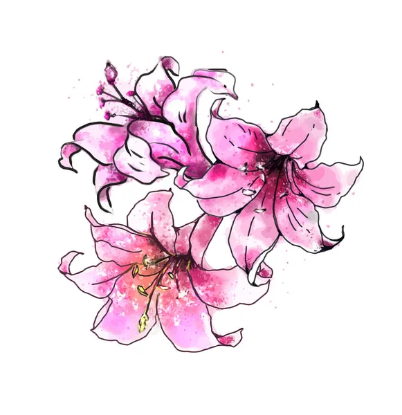 Hintergrund Mit Abstrakter Blume — Stockvektor