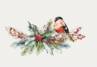 Vintage Noel öğeleri Dikişsiz desen arka plan