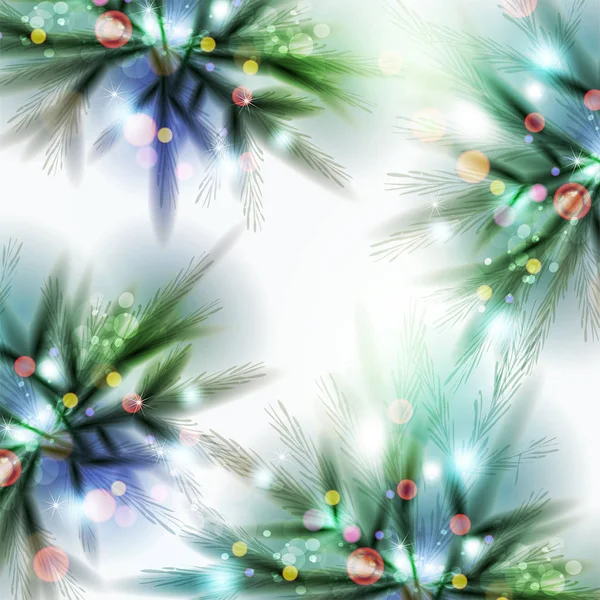 Joyeux Noël Saluant Illustration Vectorielle Avec Des Paillettes Dorées Scintille — Image vectorielle