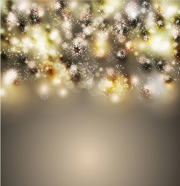 Веселі Різдвяні Привітання Векторні Ілюстрації Золотими Блискітками Блискітками — стоковий вектор