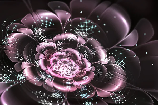 Abstrakte Fraktale Blume Hintergrund — Stockfoto