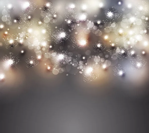 God Jul Hälsning Vektorillustration Med Gyllene Glitter Gnistrar — Stock vektor