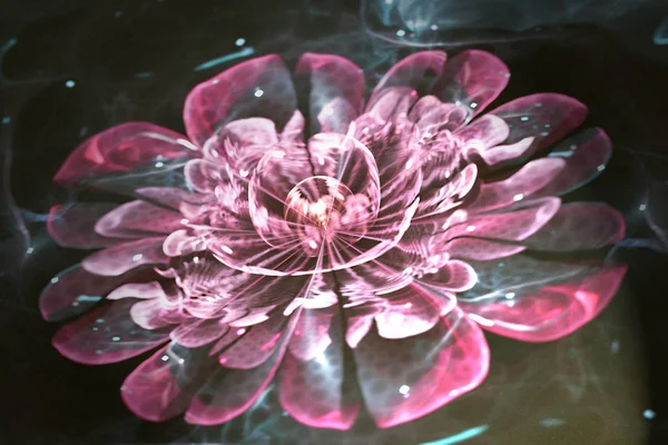 Абстрактний Фрактальний Квітковий Фон — стокове фото