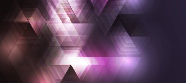 Soyut altıgen arkaplan. Teknoloji çokgen tasarımı. Dijital gelecekçi minimalizm