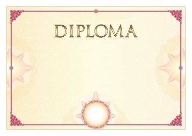 Sertifika. Şablon diploma para birimi kenarlığı. Ödül arka plan Hediye çeki. Tamamlama, garanti.