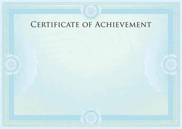 Certificado Plantilla Diploma Frontera Divisas Fondo Del Premio Cheque Regalo — Archivo Imágenes Vectoriales
