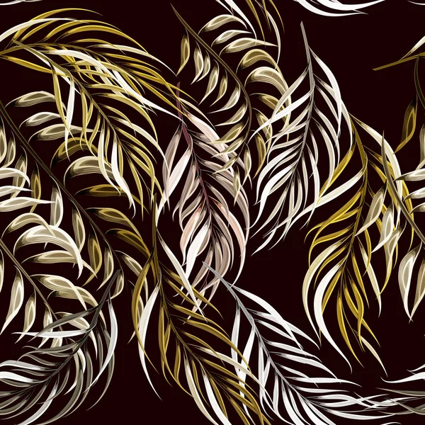 Patrón Plantas Abstractas Ilustración Vector Patrón Floral Sin Costuras — Foto de stock gratuita