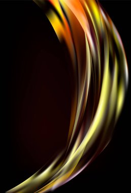 Soyut Vektör Arkaplanı - Renkli Şeffaf Işıklar.