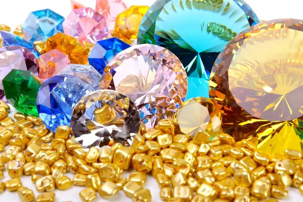 Gold und Diamanten Stockfoto