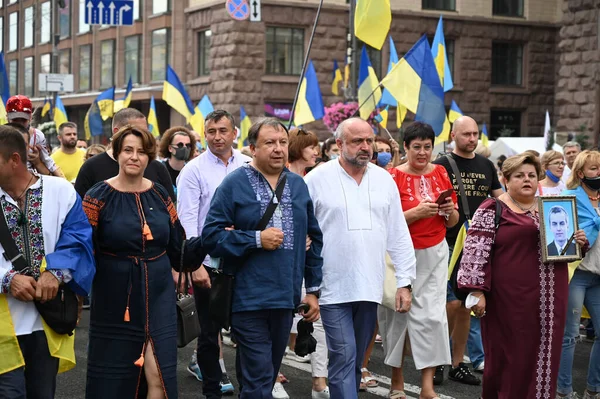 Kiev Ucrania Agosto 2020 Los Políticos Ucranianos Oposición Volodymyr Balukh —  Fotos de Stock