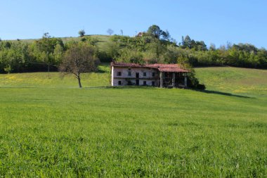 kırsal antik Piedmontese çiftlik evi