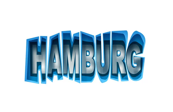 Schriftzug Hamburger Seehafen — Stockfoto