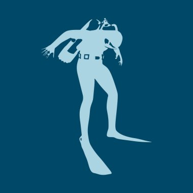 Dalış sporu konsepti