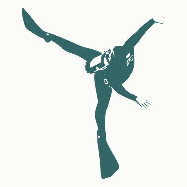 Dalış sporu konsepti