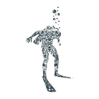 Dalış sporu konsepti