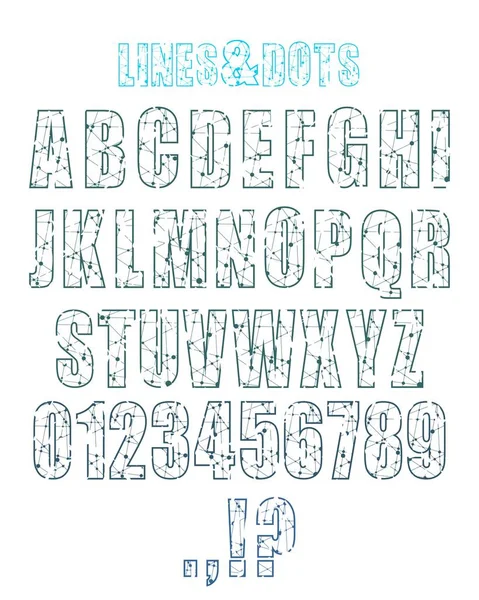 Декоративный алфавитный шрифт . — стоковый вектор