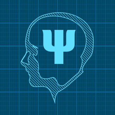 Psikoloji konsepti çizimi
