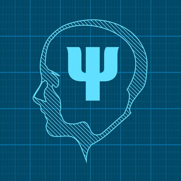 Psikoloji konsepti çizimi