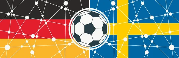 Alemania vs Suecia . — Vector de stock