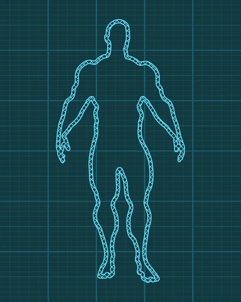 Ilustración de silueta de atleta — Archivo Imágenes Vectoriales