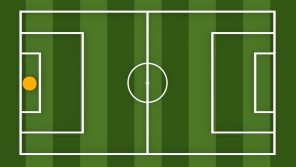 Schema tattico di calcio — Video Stock