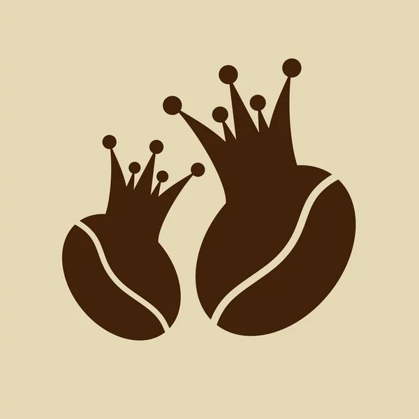 Koffieboon pictogram — Stockvector