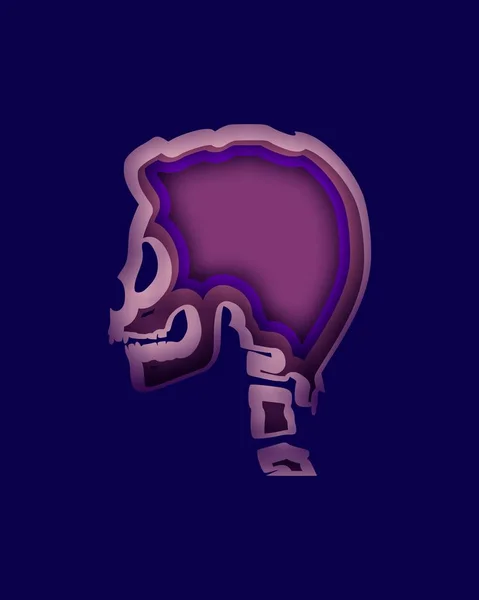 頭蓋骨のイラスト — ストック写真