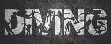 Dalış sporu konsepti