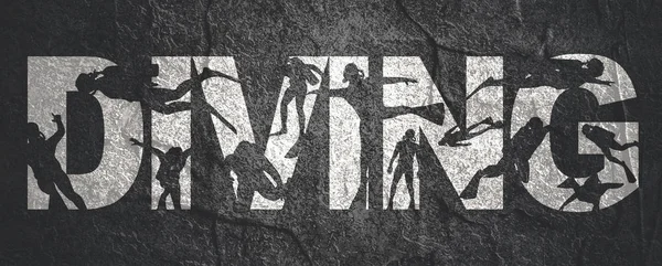 Dalış sporu konsepti