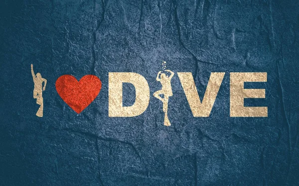 Dalış sporu konsepti