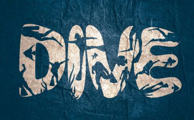 Dalış sporu konsepti