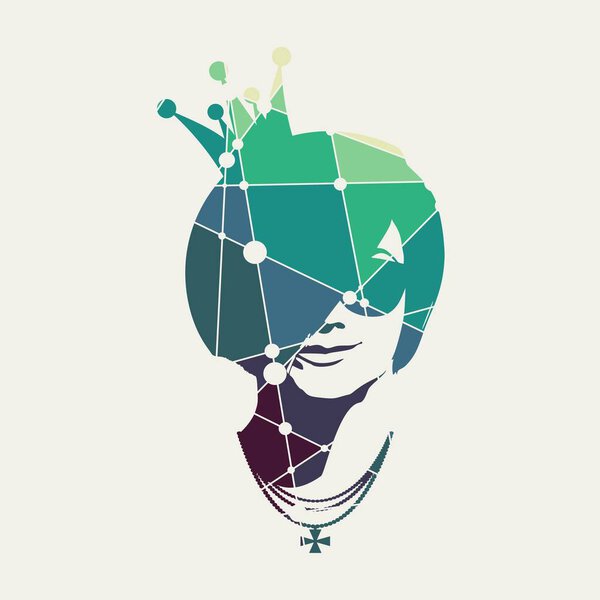 Portrait of beautiful woman in sunglasses.