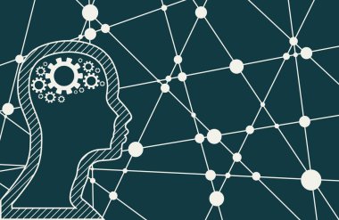 Bir adamın silueti.