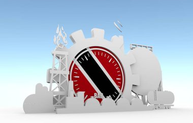 Doğal gaz endüstrisi tasarım konsepti.